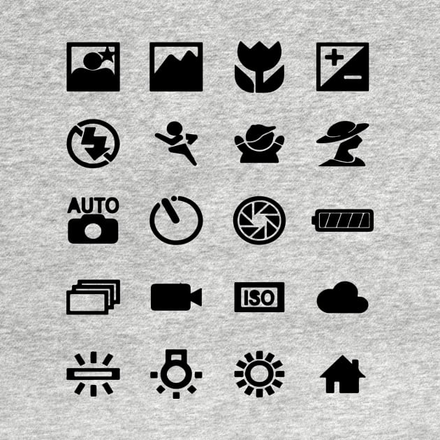 photography symbols by nomadearthdesign